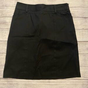 J. Crew Black A Line Stretch Skirt Size 6